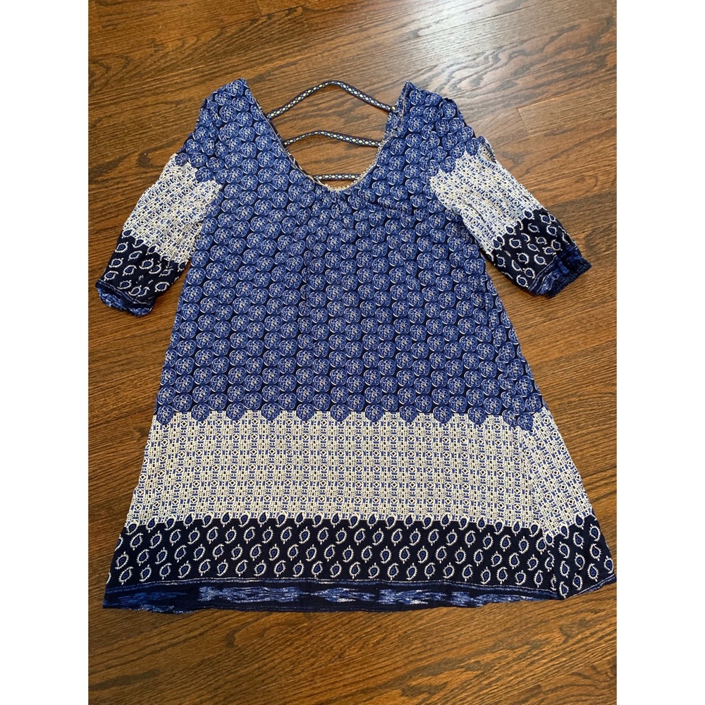 Velzera blue patterned dress 🦋💙